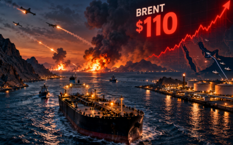 Brent at $110 as Hormuz attacks rattle Gulf supply
