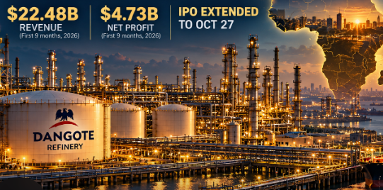 Dangote refinery IPO draws investors from over 90 countries.