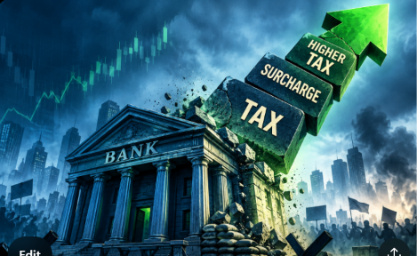 Healey’s first Budget may lift UK bank surcharge to 8% from 3%