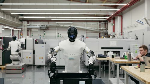 Siemens and Humanoid Test AI-Powered HMND 01 Robot for Autonomous Logistics at Erlangen Factory